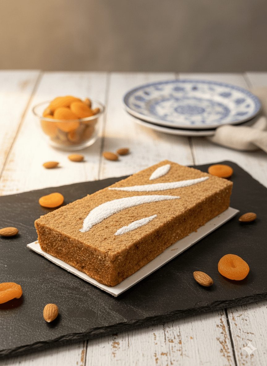 Cake on a workshop table